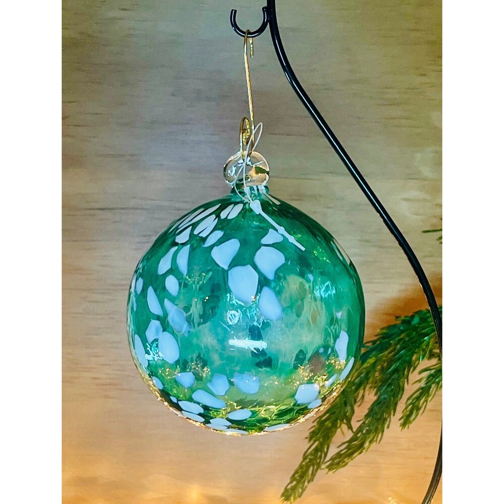 Handblown Murano Glass Witch Ball Ornament - NEW